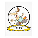 WORLDS GREATEST LIAR CARTOON PERSONALIZED INVITATIONS