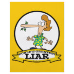 WORLDS GREATEST LIAR WOMEN CARTOON CUSTOM FLYER
