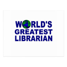 World's Greatest Librarian Post Card