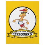 WORLDS GREATEST LIFEGUARD MEN CARTOON FULL COLOR FLYER