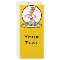 WORLDS GREATEST LIFEGUARD MEN CARTOON RACK CARDS