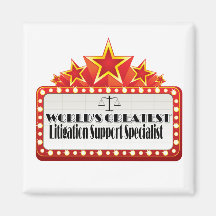 World's Greatest Litigation Support Specialist Fridge Magnets