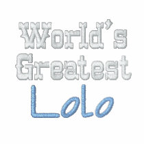 World's Greatest  Lolo embroidered shirts