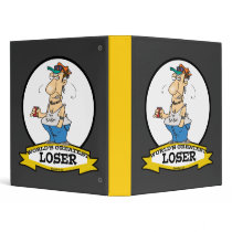 WORLDS GREATEST LOSER CARTOON VINYL BINDER