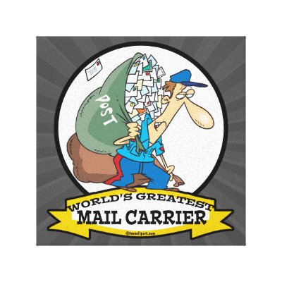 Cartoon Mail Carrier