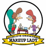 WORLDS GREATEST MAKEUP LADY WOMEN CARTOON PHOTO CUTOUT