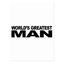 World's Greatest Man Postcards