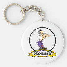 WORLDS GREATEST MANAGER MEN II CARTOON KEYCHAIN