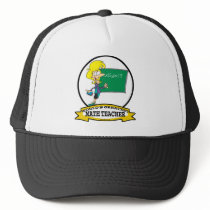 WORLDS GREATEST MATH TEACHER WOMEN CARTOON HAT
