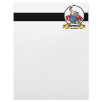 WORLDS GREATEST MECHANIC II CARTOON CUSTOM LETTERHEAD