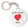 World's Greatest Mema Keychains