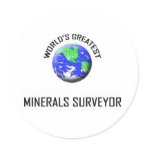 World's Greatest Minerals Surveyor stickers by jobshirt World's Greatest Minerals Surveyor stickers