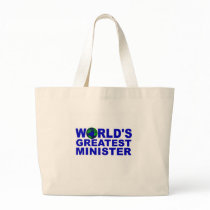 World's Greatest Minister Canvas Bags
