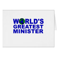 World's Greatest Minister Card