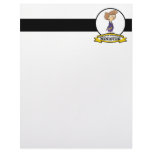 WORLDS GREATEST MINISTER FEMALE CARTOON CUSTOMIZED LETTERHEAD