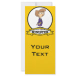 WORLDS GREATEST MINISTER FEMALE CARTOON FULL COLOR RACK CARD