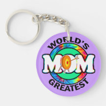World's Greatest Mom; Archery Acrylic Keychain