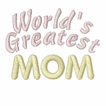 World's Greatest Mom embroidered shirts