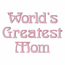 World's Greatest Mom embroidered shirts