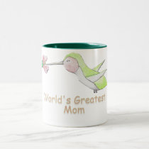 World's Greatest Mom Hummingbird Mug