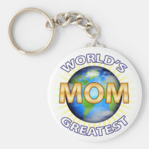 World's Greatest Mom Keychains