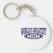 World's Greatest Mom Keychains