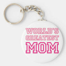 World's Greatest Mom Keychains