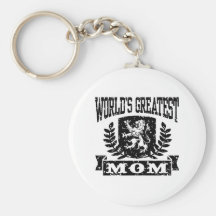 World's Greatest Mom Keychains