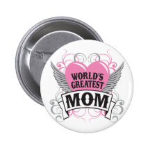 World's Greatest Mom Pin