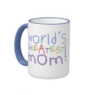 World's Greatest Mom Ringer Large Mug mug