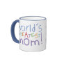 World's Greatest Mom Ringer Large Mug World's Greatest Mom Ringer Large Mug