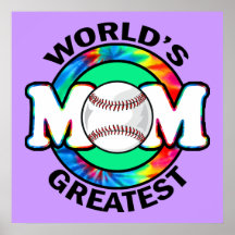 World's Greatest Mom; Softball Poster