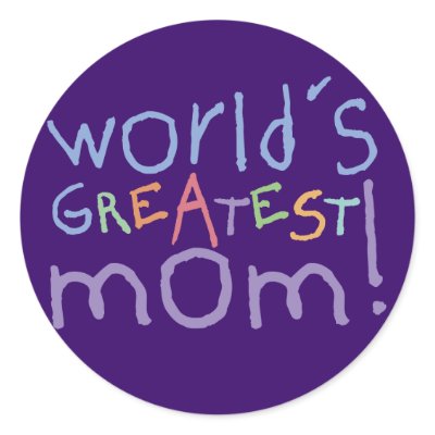World's Greatest Mom Stickers by koncepts