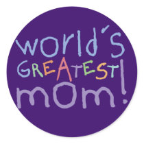 World's Greatest Mom Stickers