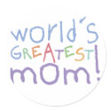 World's Greatest Mom Stickers by koncepts World's Greatest Mom Stickers