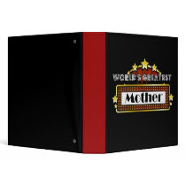 World's Greatest Mother Photo Album 3 Ring Binder