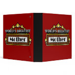 World's Greatest Mother Recipe Book Binder