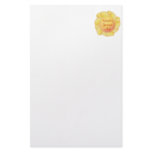 World's Greatest Mum (yellow flower) Custom Stationery