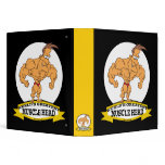 WORLDS GREATEST MUSCLE HEAD MEN CARTOON binders