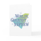 World's Greatest Nephew Greeting Card