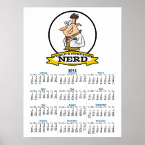 WORLDS GREATEST NERD MEN CARTOON POSTER