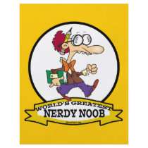 WORLDS GREATEST NERDY NOOB GUY CARTOON FLYERS