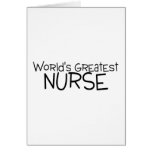 Worlds Greatest Nurse Greeting Card