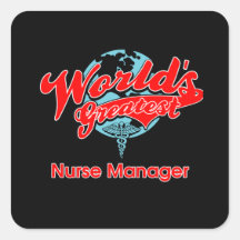 World's Greatest Nurse Manager Square Stickers