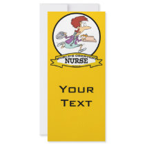WORLDS GREATEST NURSE WOMEN VI CARTOON RACK CARD