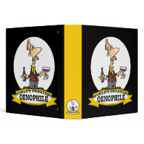 WORLDS GREATEST OENOPHILE CARTOON VINYL BINDER