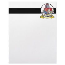 WORLDS GREATEST OIL CHANGER MEN CARTOON CUSTOM LETTERHEAD