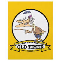 WORLDS GREATEST OLD TIMER LADY CARTOON FULL COLOR FLYER