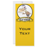 WORLDS GREATEST OLD TIMER LADY CARTOON RACK CARD DESIGN