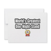 World's Greatest One Night Stand invitations